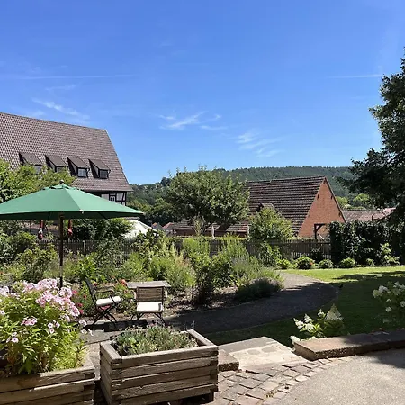 Storchennest - Scandi Style - In Der Historischen Hinterburg - Nahe Fulda Apartment