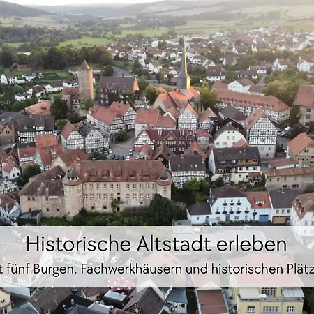 Storchennest - Scandi Style - In Der Historischen Hinterburg - Mit Aufzug, Parkplatz & Garten - Nahe Fulda Und Bad Hersfeld