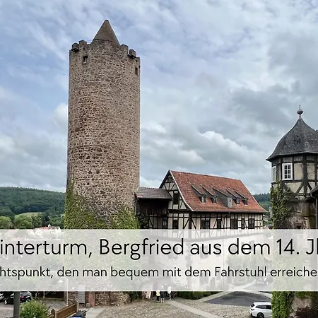 Appartement Storchennest - Scandi Style - In Der Historischen Hinterburg - Mit Aufzug, Parkplatz & Garten - Nahe Fulda Und Bad Hersfeld