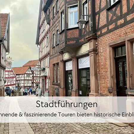 Apartament Storchennest - Scandi Style - In Der Historischen Hinterburg - Mit Aufzug, Parkplatz & Garten - Nahe Fulda Und Bad Hersfeld