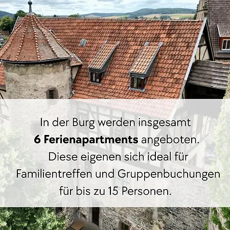 Storchennest - Scandi Style - In Der Historischen Hinterburg - Mit Aufzug, Parkplatz & Garten - Nahe Fulda Und Bad Hersfeld Apartament