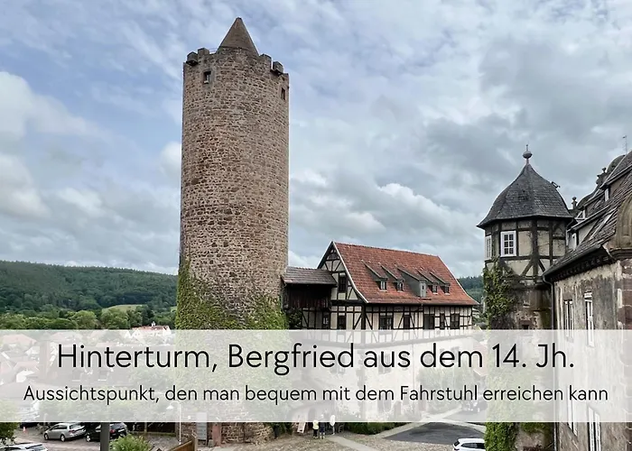 Apartment Storchennest - Scandi Style - In Der Historischen Hinterburg - Mit Aufzug, Parkplatz&garten - Nahe Fulda Und Bad Hersfeld