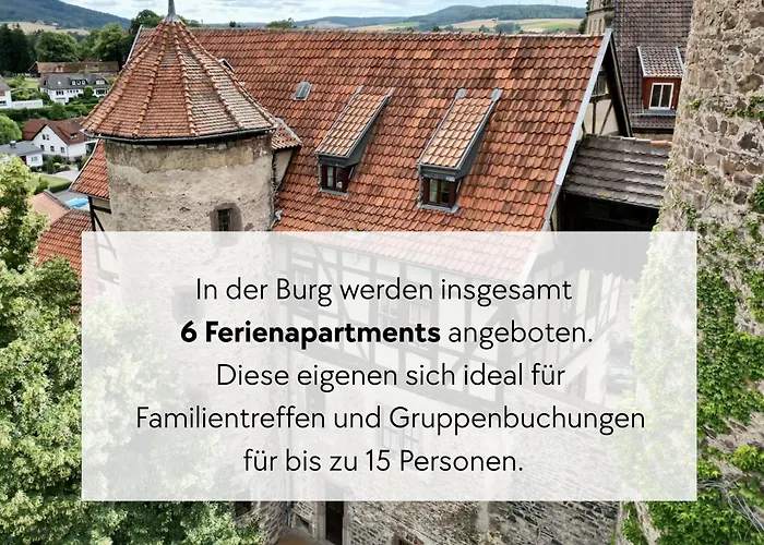 Storchennest - Scandi Style - In Der Historischen Hinterburg - Mit Aufzug, Parkplatz & Garten - Nahe Fulda Und Bad Hersfeld Apartament